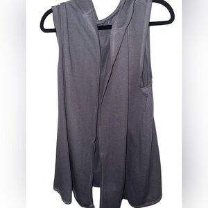 🧡15 for $20🧡Silverwear Charcoal Wrap Drape Lose Vest with Hood| size XL